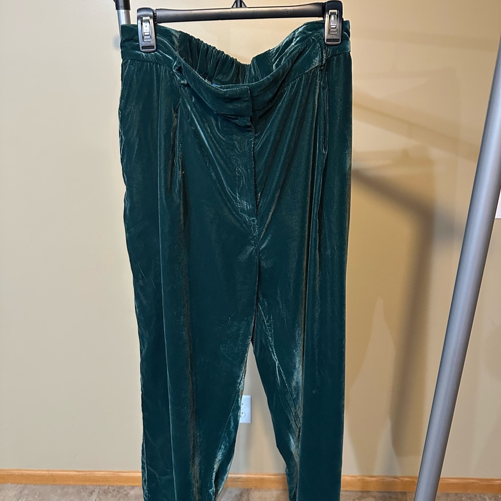 Old Navy Deep Green Velvet Trousers